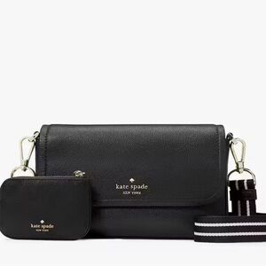 Kate Spade Rosie Small Flap Crossbody Black